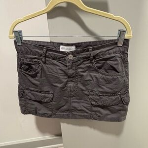 Gray Cargo Women Shorts